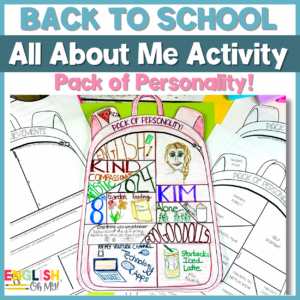 Back to School Backpack Activity