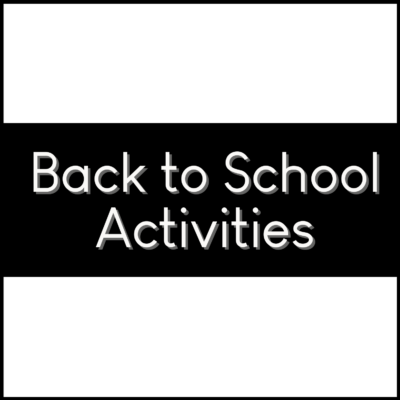 Back to School Activities