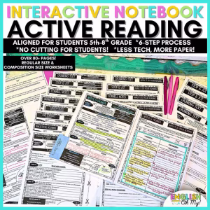 Interactive Notebook Read Strategies Worksheets Reading Comprehension Notes